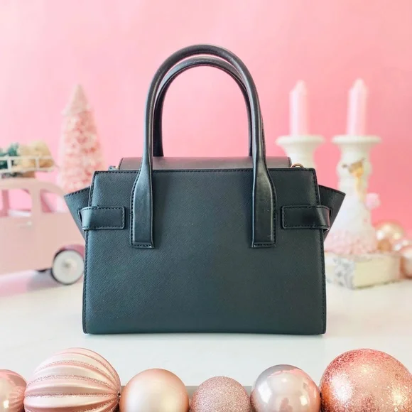 Final Sale!!! 👜 MICHAEL KORS 🌺 Carmen Medium Faux Leather Belted Satchel - Picture 2 of 13